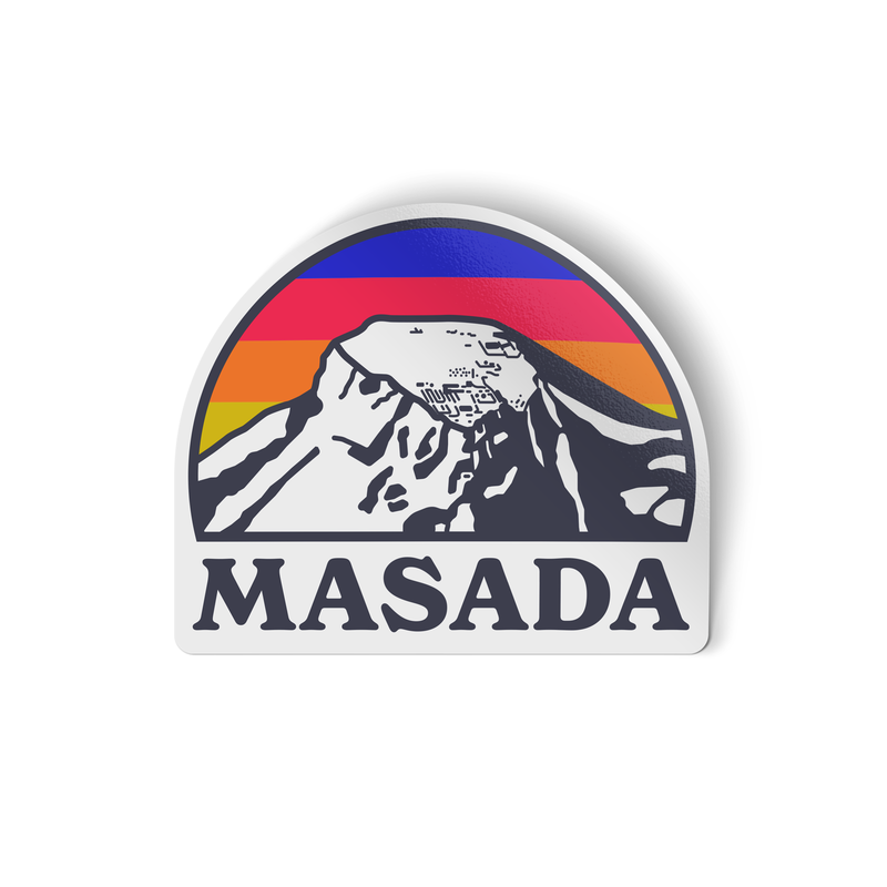 sticker design of the Masada מצדה mount